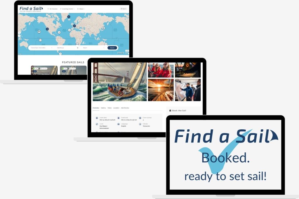 Search, Book, Sail